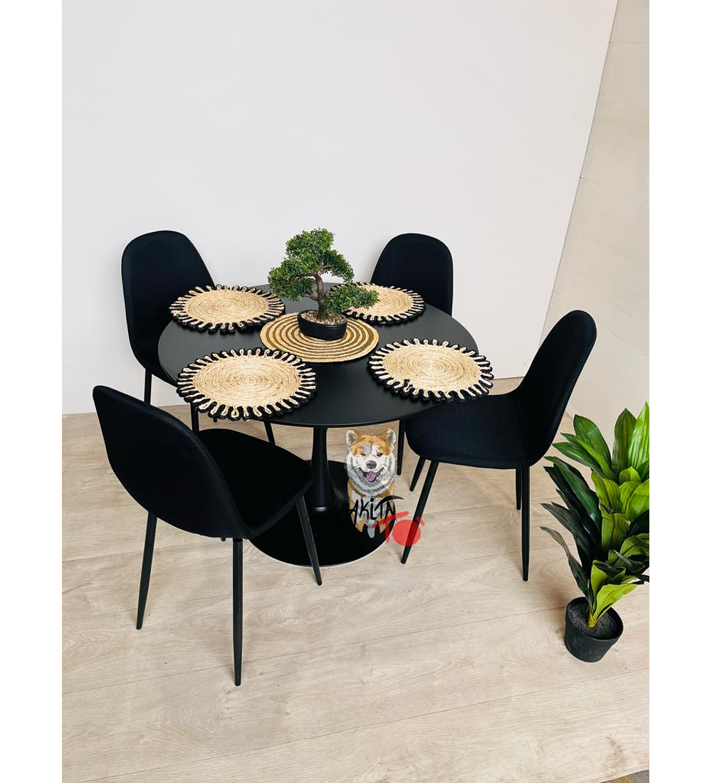 Comedor Nasáu (Mesa Tulip + 4 Silla Scoop)