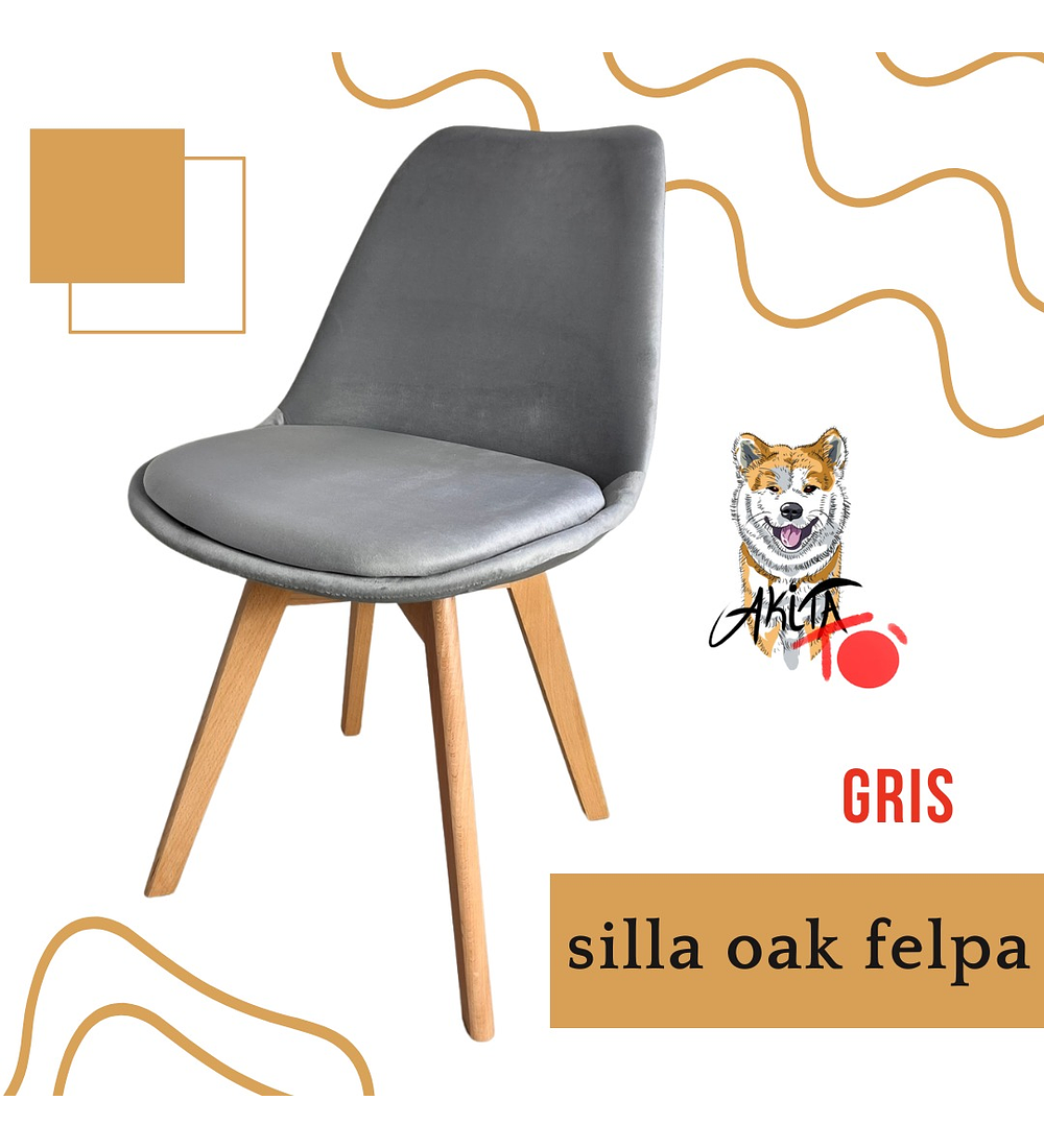 PACK Silla Oak Felpa