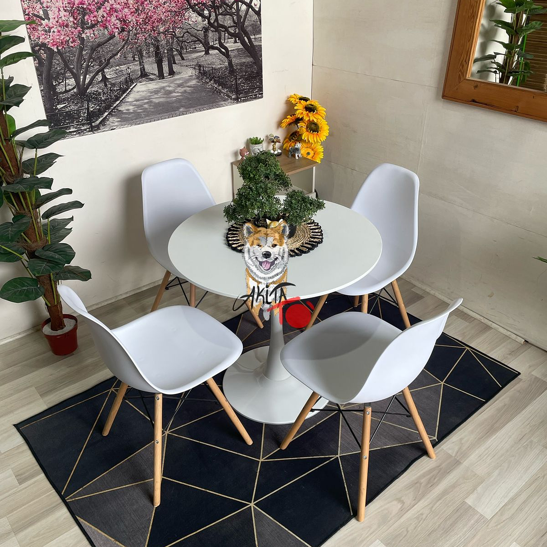 Comedor Bahamas (Mesa tulip + Sillas eames) 1