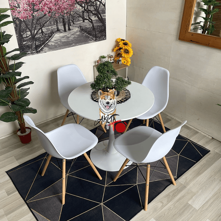 Comedor Bahamas (Mesa tulip + Sillas eames) 1