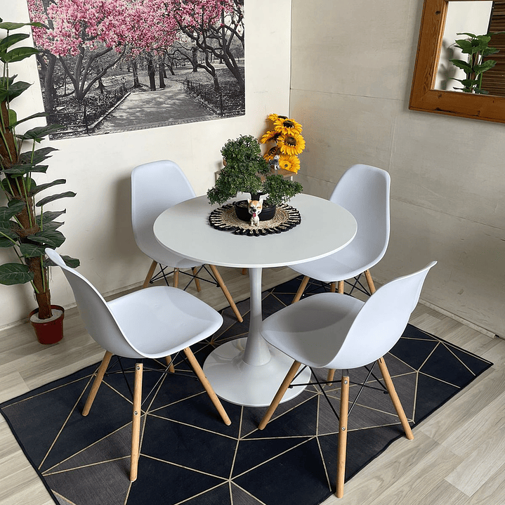 Comedor Bahamas (Mesa tulip + Sillas eames) 2