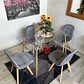 Comedor Vietnam (Mesa vidrio 120x80 + Sillas buckle velvet) - Miniatura 2