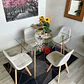 Comedor Vietnam (Mesa vidrio 120x80 + Sillas buckle velvet) - Miniatura 3