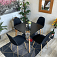 Comedor Atenas (Mesa cuadrada 80x80 + 4 Silla Scoop) - Miniatura 2