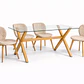 Comedor Madagascar (Mesa Vidrio 140x90 + Silla Radar Velvet) - Miniatura 2