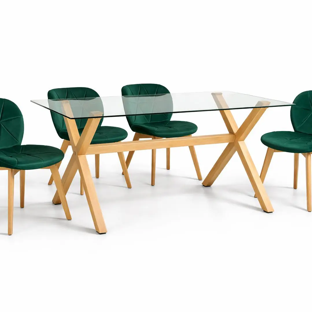 Comedor Madagascar (Mesa Vidrio 140x90 + Silla Radar Velvet) 5