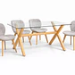 Comedor Madagascar (Mesa Vidrio 140x90 + Silla Radar Velvet) - Miniatura 6