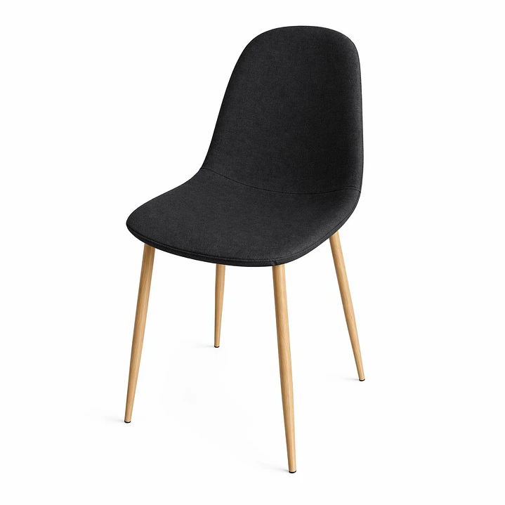 Pack Silla Scoop Wood 4