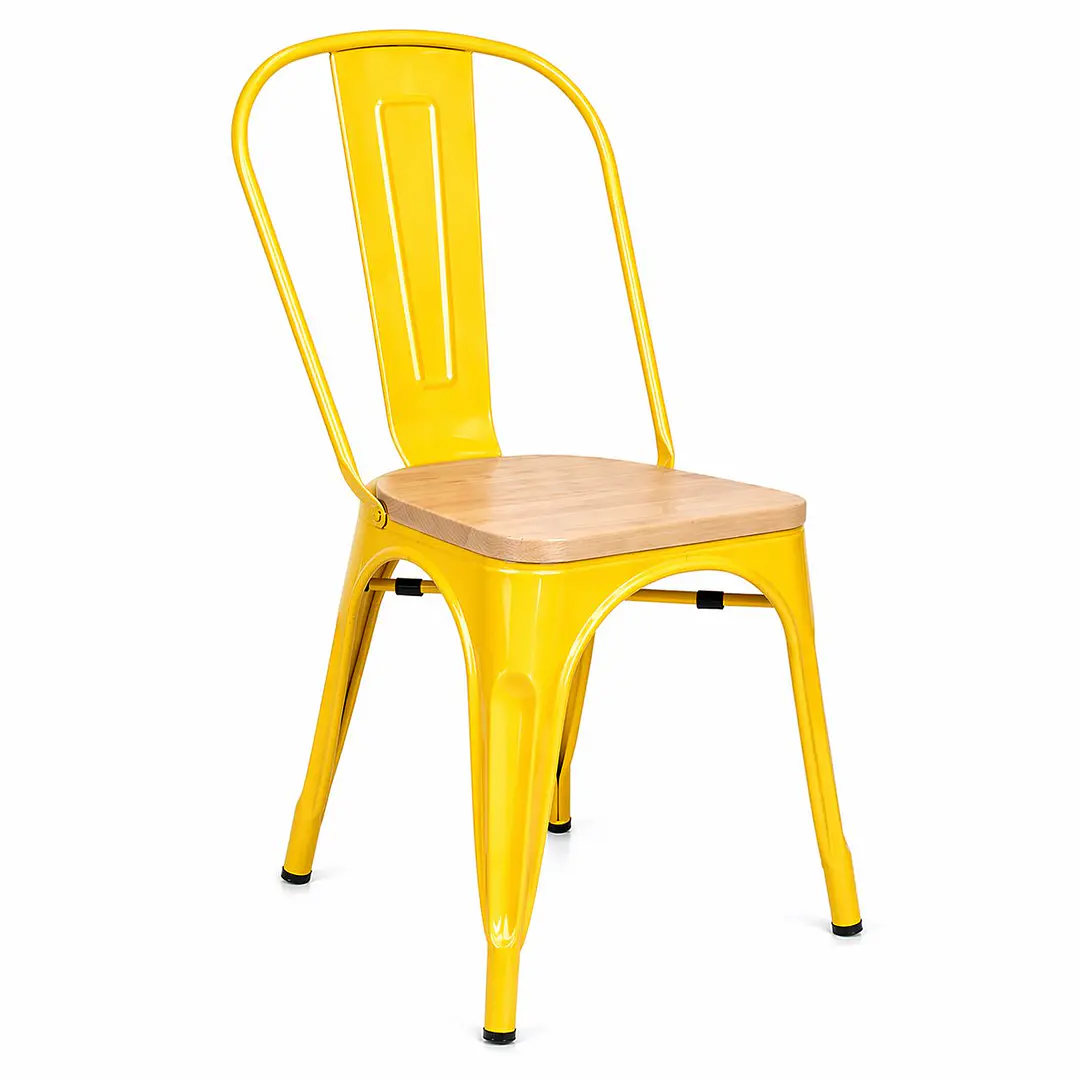 Silla Tolix Madera  4