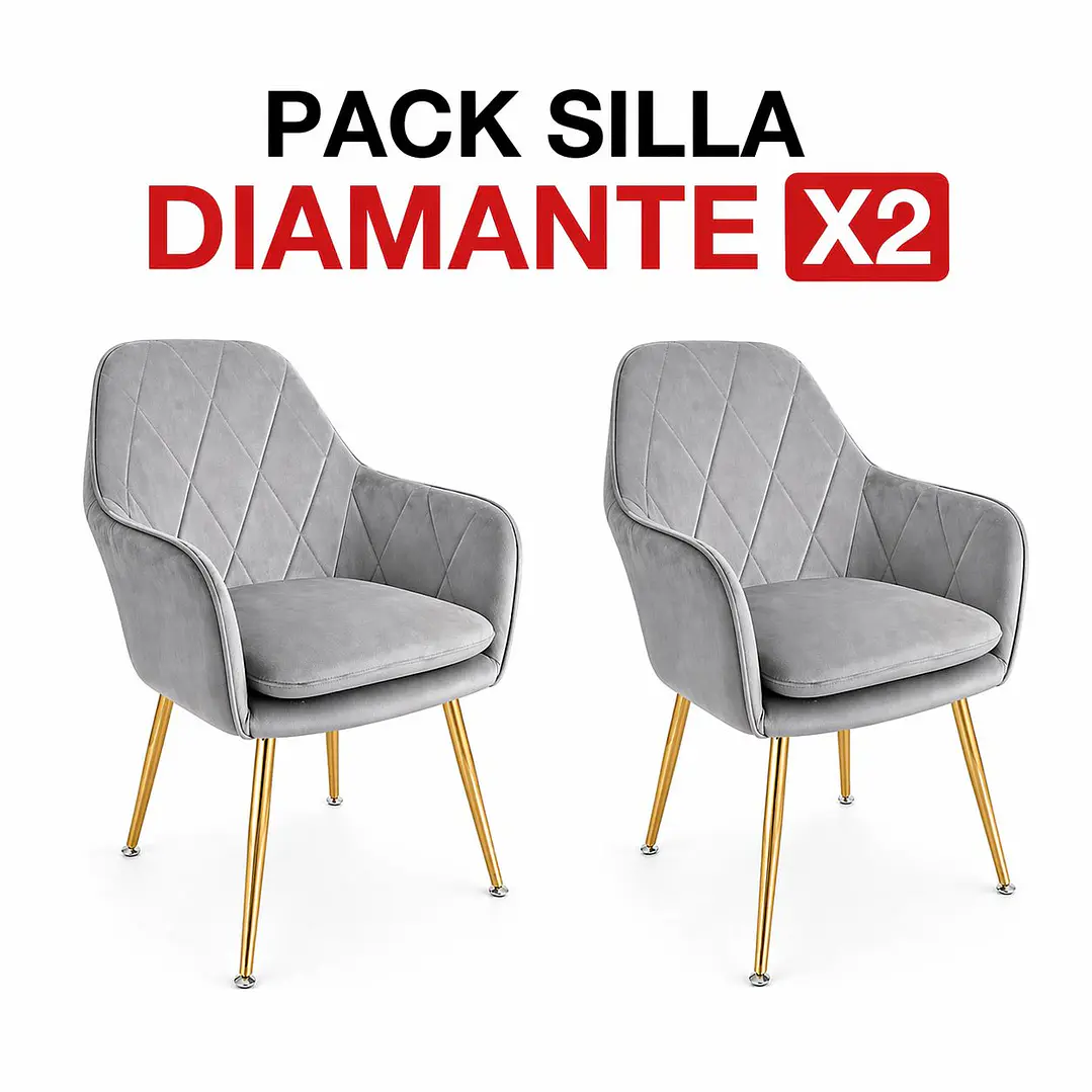 PACK Sillas Diamantes X2 1