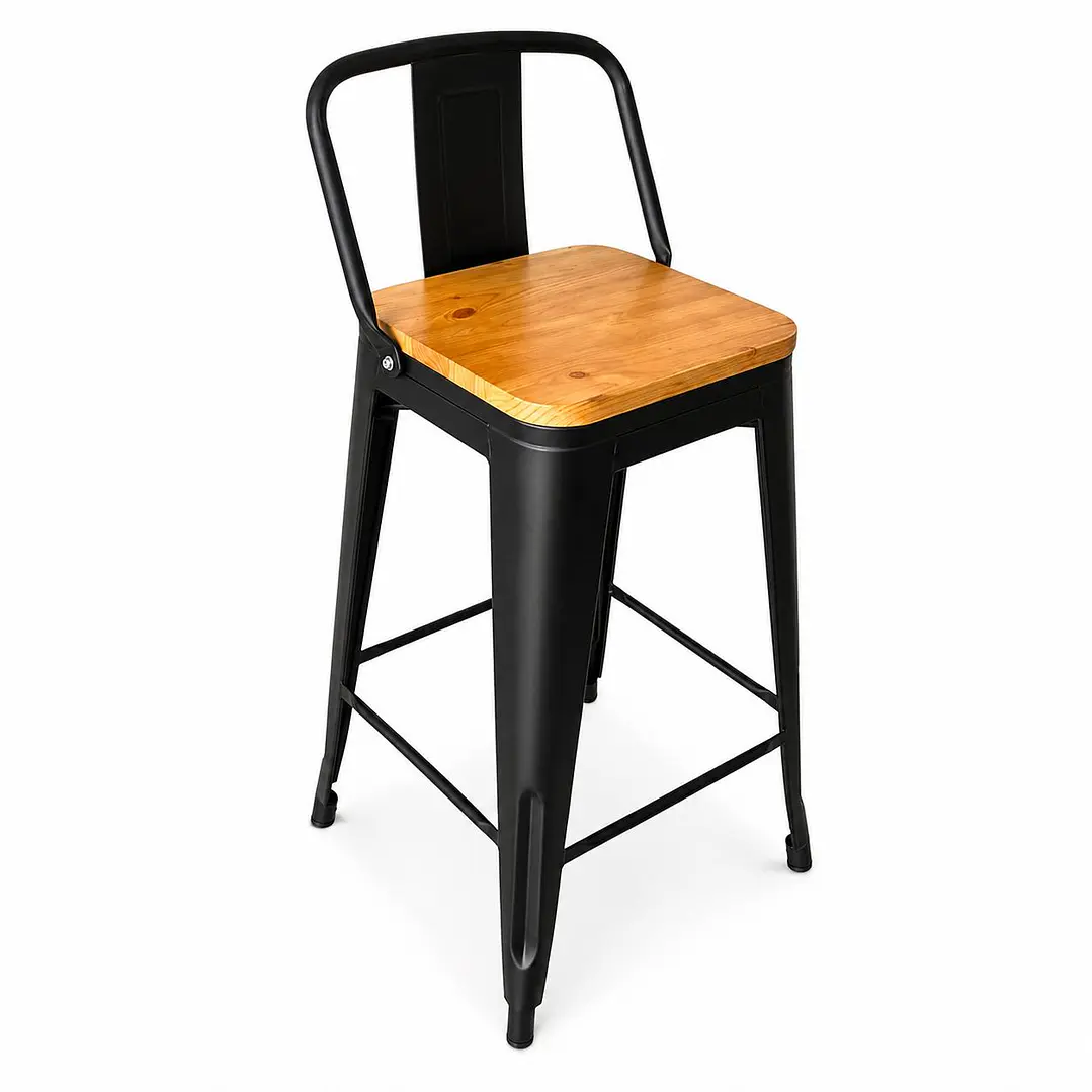 Taburete Tolix Madera 1