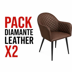 PACK Silla Diamante Leather (2 Sillas Diamante leather)