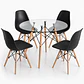 Comedor Argentina (Mesa Redonda Vidrio + Silla Eames) - Miniatura 1