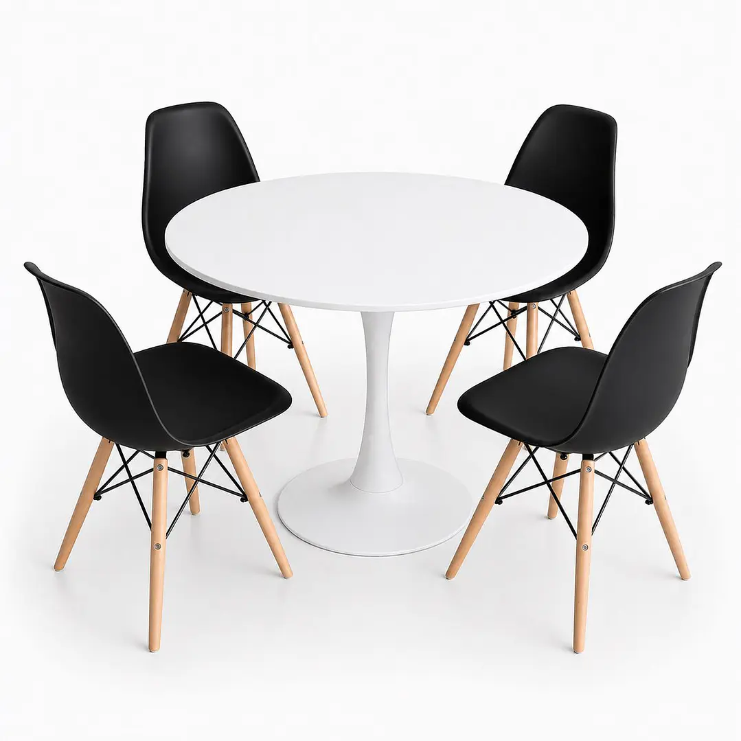 Comedor Bahamas (Mesa tulip + Sillas eames) 2