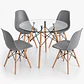 Comedor Argelia (Mesa Redonda vidrio + Silla Eames classic) - Miniatura 6