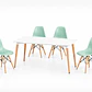 Comedor Ecuador (Mesa Rectangular Melamina Blanca + Sillas Eames) - Miniatura 4
