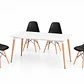 Comedor Ecuador (Mesa Rectangular Melamina Blanca + Sillas Eames) - Miniatura 5