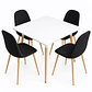 Comedor Groenlandia (Comedor Cuadrado melamina + 4 Sillas scoop) - Miniatura 2
