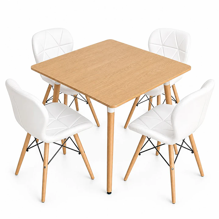 Comedor Albania (Mesa 80x80 Wood + Silla Radar) 1