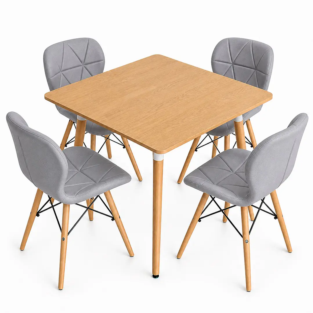 Comedor Albania (Mesa 80x80 Wood + Silla Radar) 3