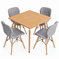 Comedor Albania (Mesa 80x80 Wood + Silla Radar) - Miniatura 3
