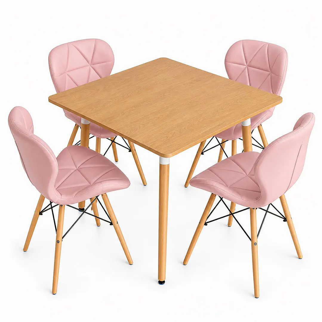 Comedor Albania (Mesa 80x80 Wood + Silla Radar) 4