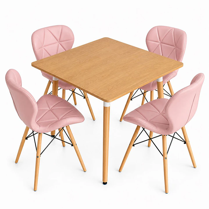 Comedor Albania (Mesa 80x80 Wood + Silla Radar) 4