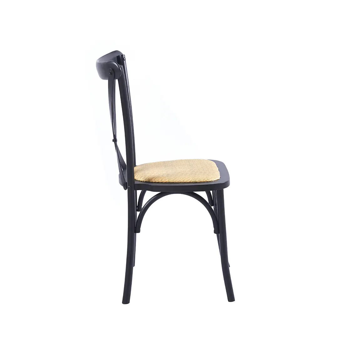 Silla Crossback Madera y Rattan 7