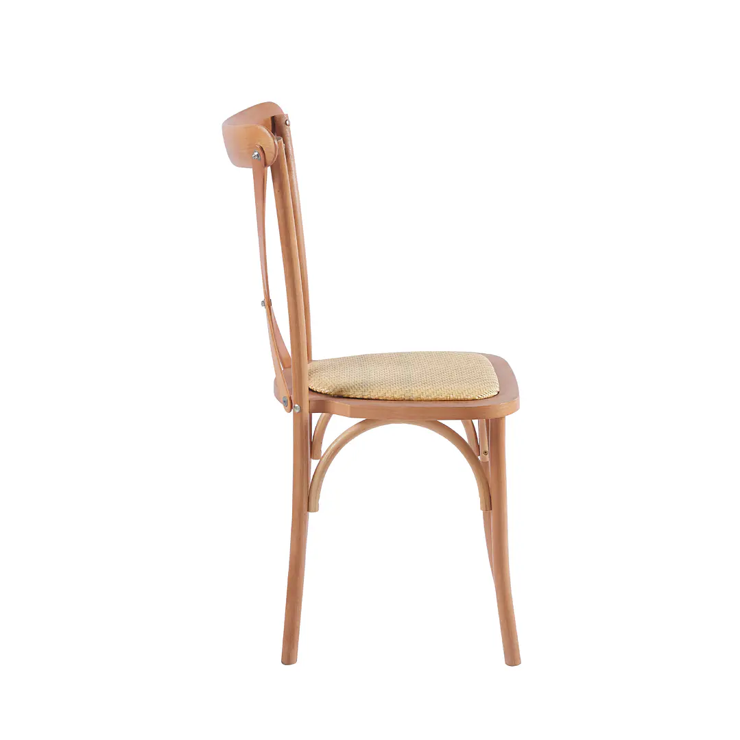 Silla Crossback Madera y Rattan 4