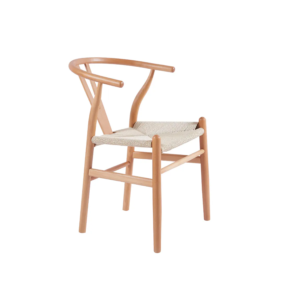 Silla Wishbone Madera e Hilo de cuerda  1