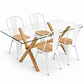 Comedor Luxemburgo Plus (Mesa Vidrio 140x90 + Silla Tolix) - Miniatura 2