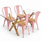 Comedor Luxemburgo Plus (Mesa Vidrio 140x90 + Silla Tolix) - Miniatura 5