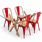 Comedor Luxemburgo Plus (Mesa Vidrio 140x90 + Silla Tolix) - Miniatura 6