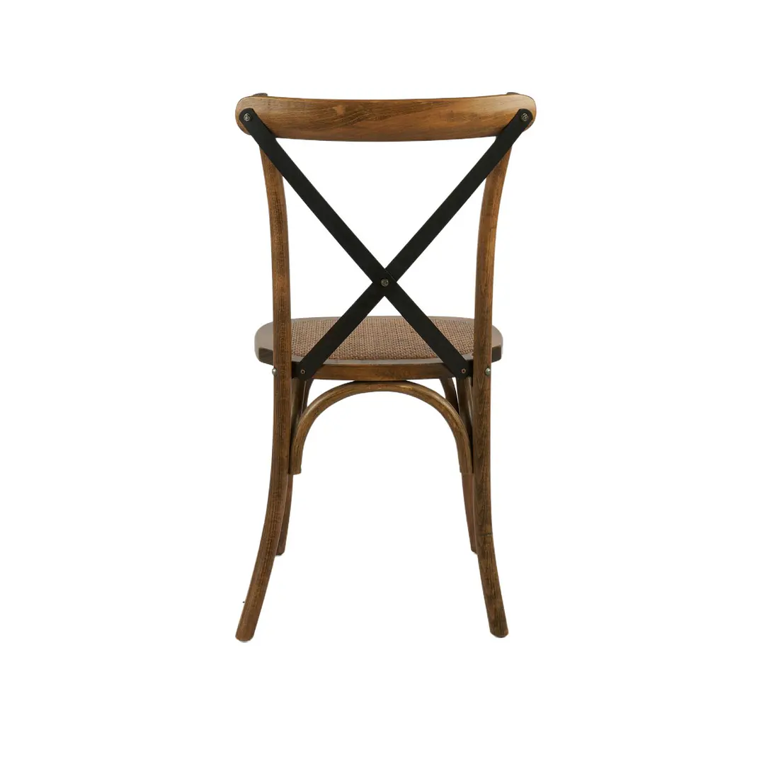 Silla Crossback Madera y Rattan 9