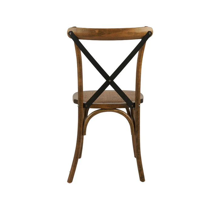 Silla Crossback Madera y Rattan 9