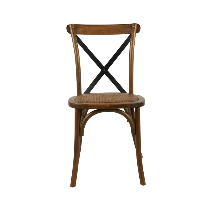 Silla Crossback Madera y Rattan 12