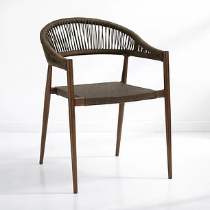 Silla de Terraza Douce - Aluminio y Rattan