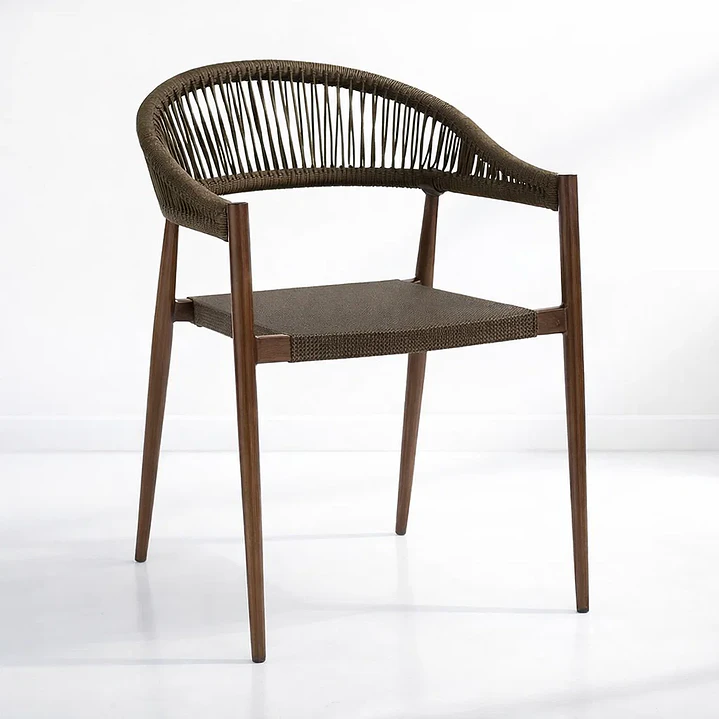 Silla de Terraza Douce - Aluminio y Rattan 1