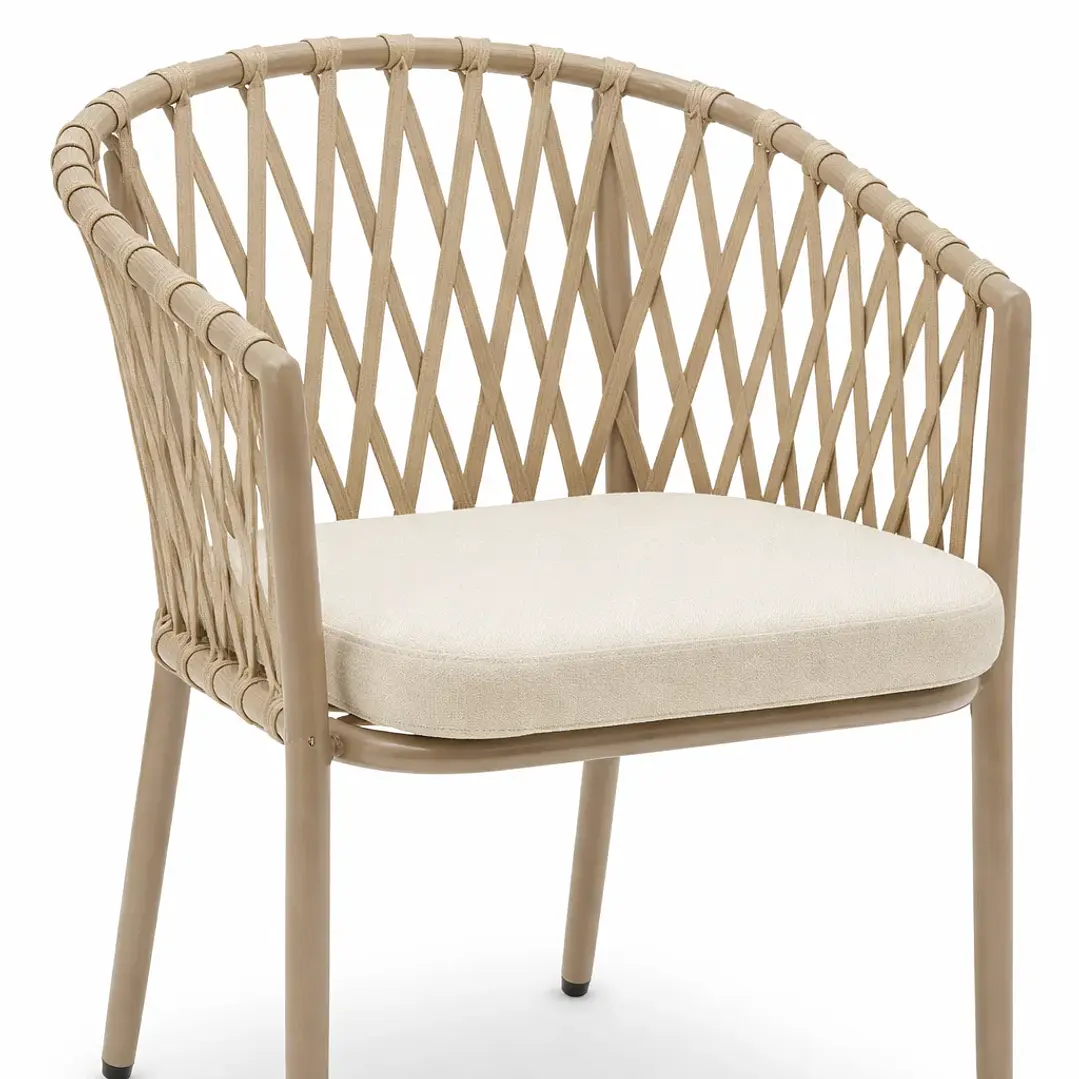 Silla de Terraza Trame - Aluminio y Cuerda 2