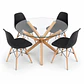 Comedor México (Mesa redonda vidrio pata cruz + Silla eames classic) - Miniatura 1