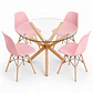 Comedor México (Mesa redonda vidrio pata cruz + Silla eames classic) - Miniatura 6