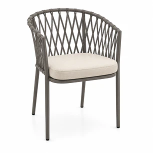 Silla de Terraza Trame - Aluminio y Cuerda