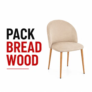 Pack de silla bread madera