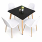 Comedor Atenas (Mesa cuadrada 80x80 + 4 Silla Scoop) - Miniatura 4