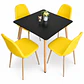 Comedor Atenas (Mesa cuadrada 80x80 + 4 Silla Scoop) - Miniatura 5
