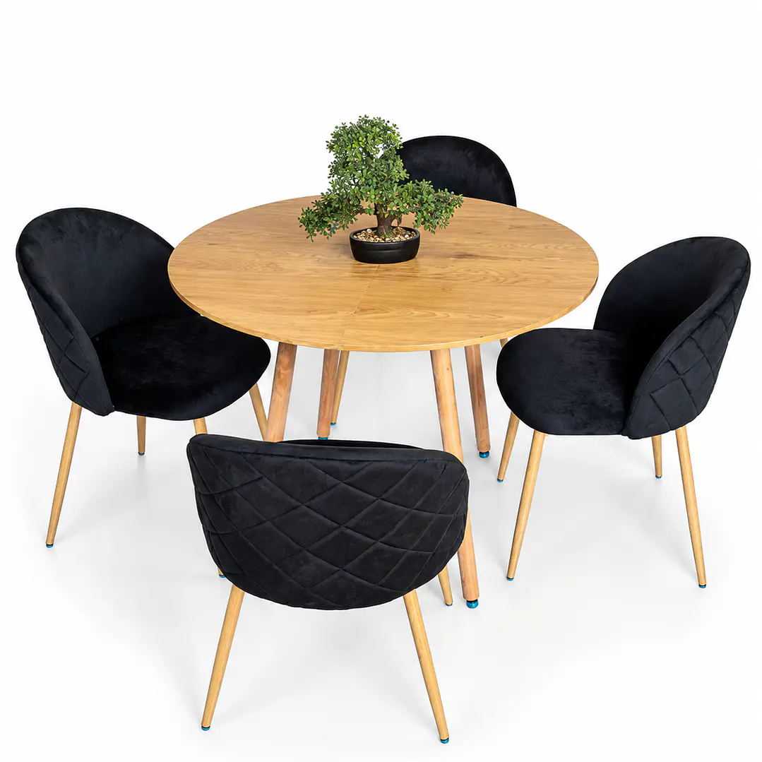 Comedor Budapest (Mesa extensible + Silla bread madera) 1