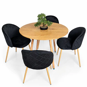 Comedor Budapest (Mesa extensible + Silla bread madera)