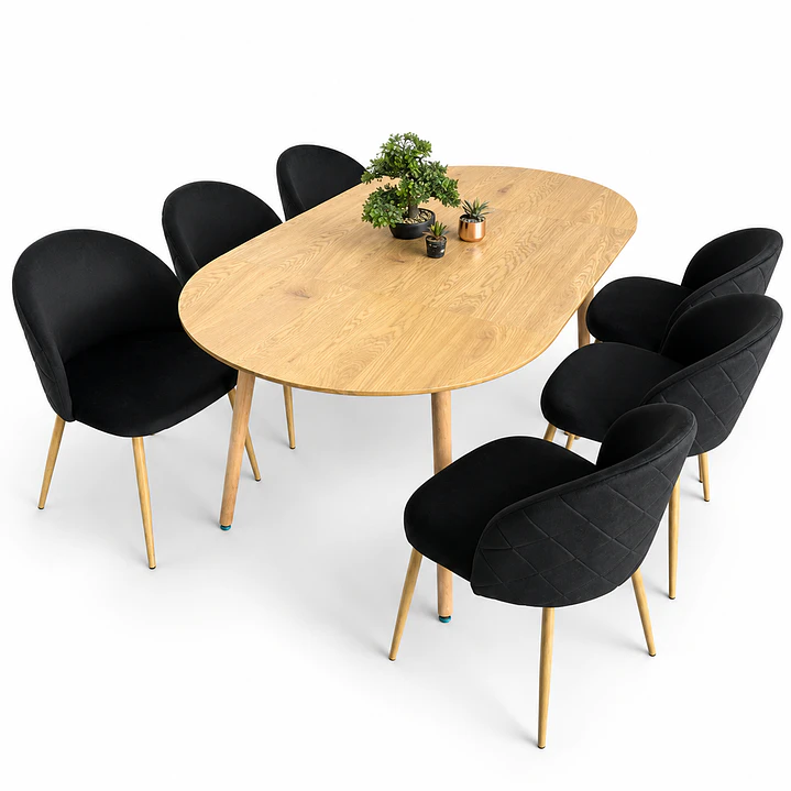 Comedor Budapest (Mesa extensible + Silla bread madera) 7