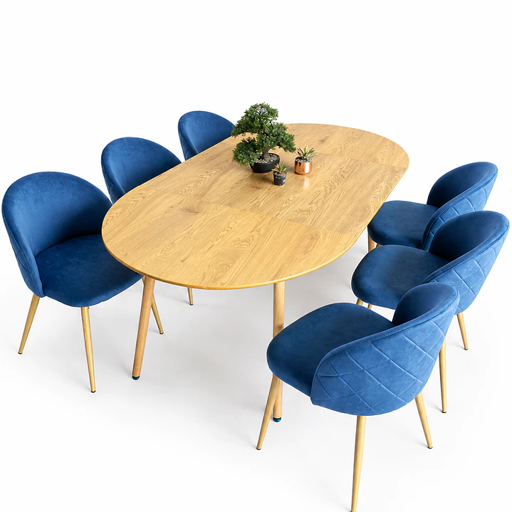 Comedor Budapest (Mesa extensible + Silla bread madera) 9