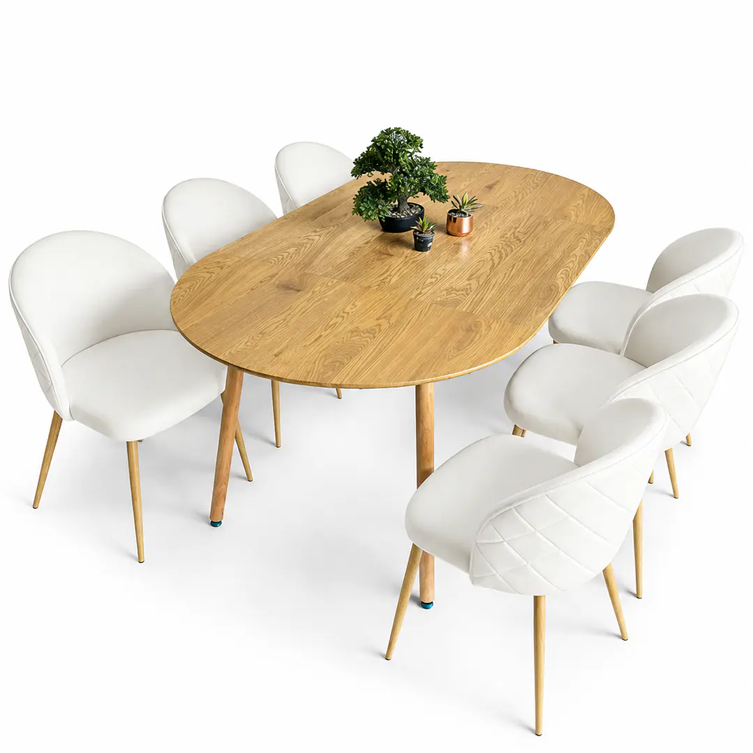 Comedor Budapest (Mesa extensible + Silla bread madera) 10